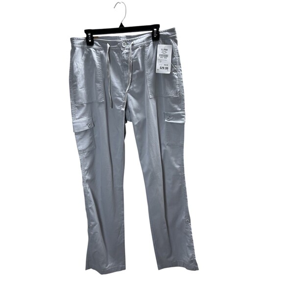 LL Bean Pants Women's Size 12 Tall Gray Favorite Fit Southport - Picture 1 of 7